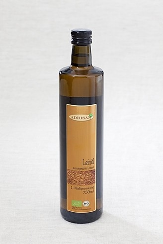 Leinöl 1. Kaltpressung BIO 750ml | Adrisan | www.oelfee.de