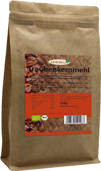 Traubenkern Mehl BIO | 250g/Btl. | Adrisan | shop.oelfee.de