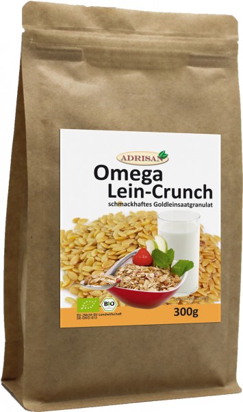 Omega-Lein-Crunch BIO 300g/Btl.I Adrisan I shop.oelfee.de