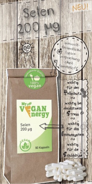 MY VEGAN ENERGY | Selen 200 µg | shop.oelfee.de